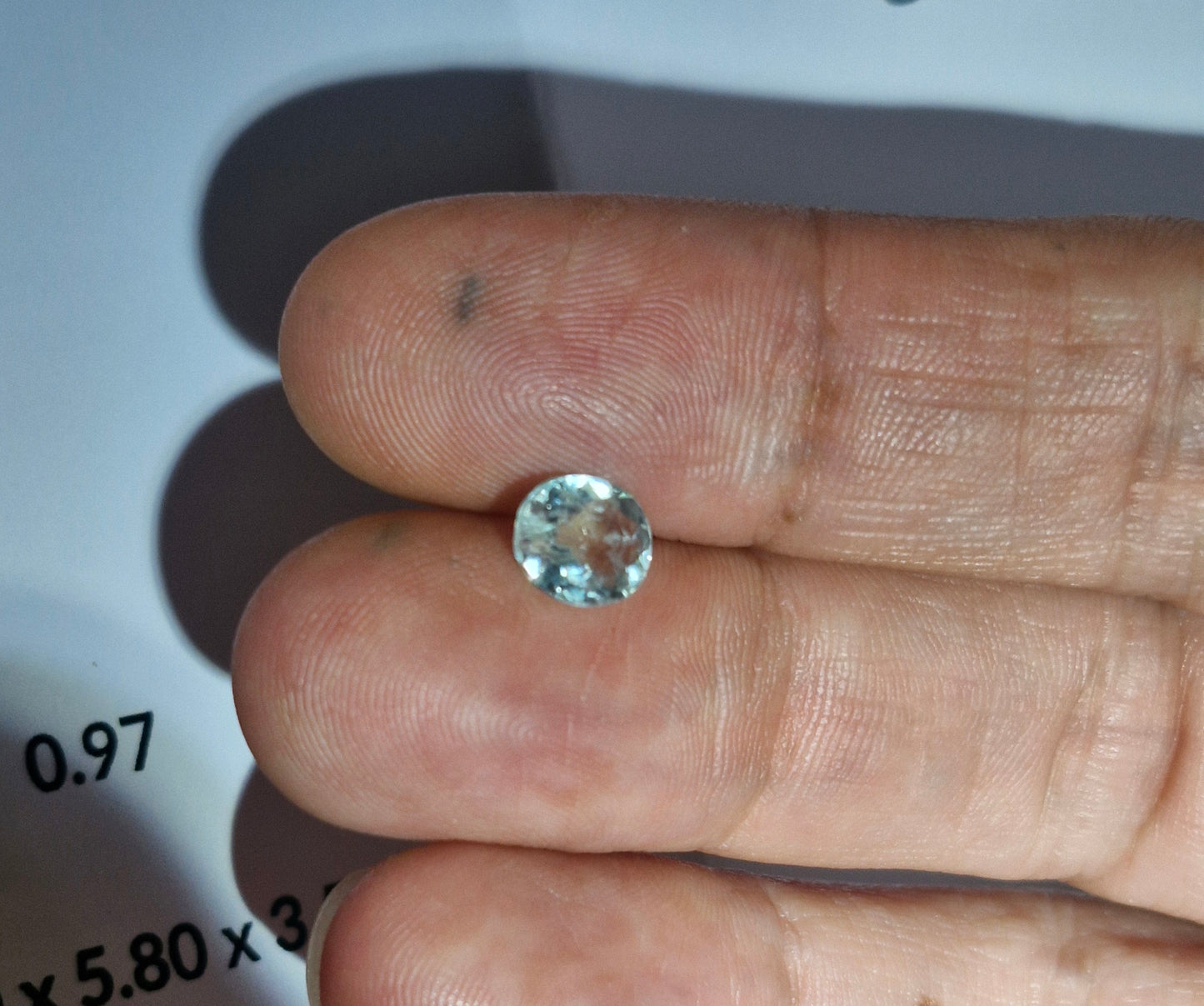 Paraiba Turmalin 0.97ct grün-blau | Natürlich | JGTL Zertifikat