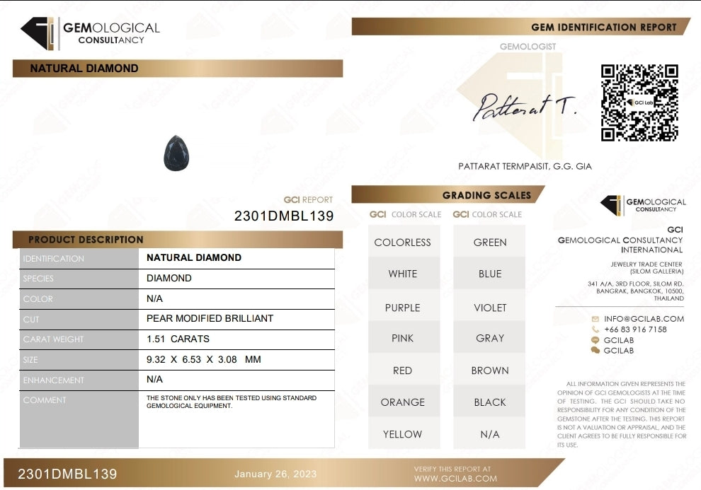 Diamond pendant in 18K yellow gold. (1.51ct.)