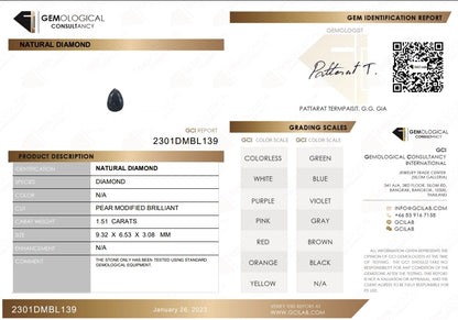 Diamond pendant in 18K yellow gold. (1.51ct.)