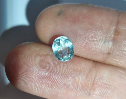 Paraiba Turmalin 0.97ct grün-blau | Natürlich | JGTL Zertifikat