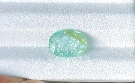 Paraiba Turmalin 2.32ct oval, grünlich-blau, JGTL Zertifikat