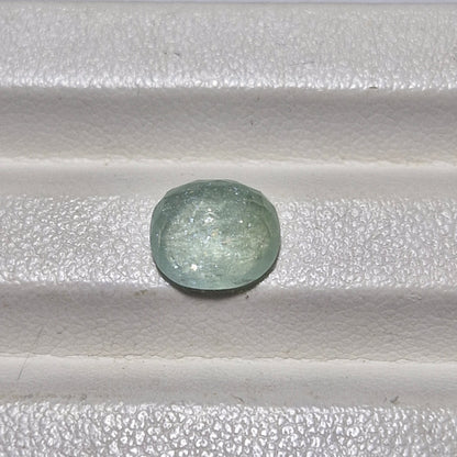 Paraiba Turmalin 3.00ct oval, grünlich-blau, JGTL Zertifikat