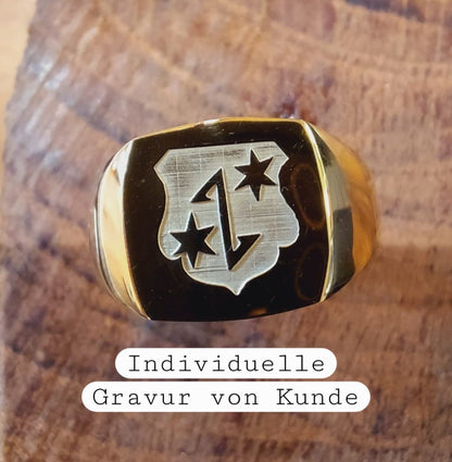 Siegelring Antikoval mit individueller Gravur - Jewelry & Gems - Fisher Design