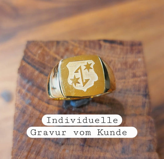 Siegelring Antikoval mit individueller Gravur - Jewelry & Gems - Fisher Design