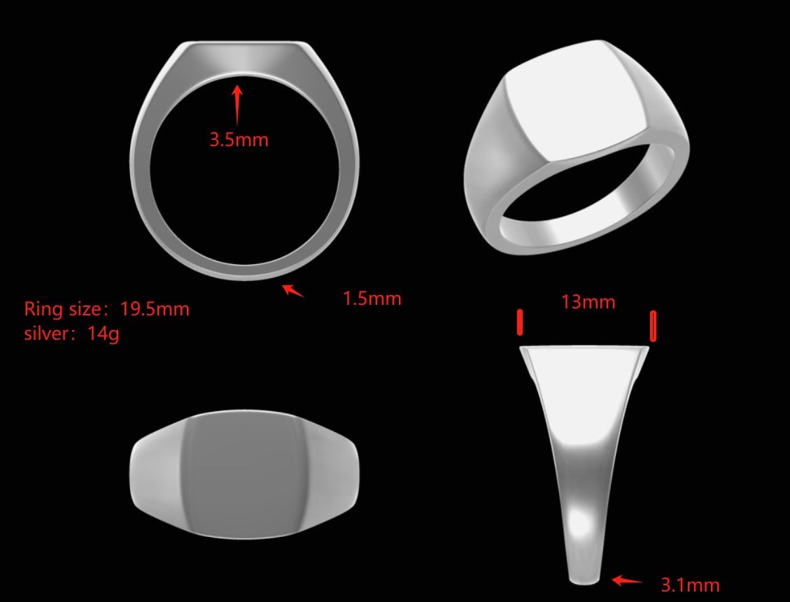Siegelring Antikoval mit individueller Gravur - Jewelry & Gems - Fisher Design