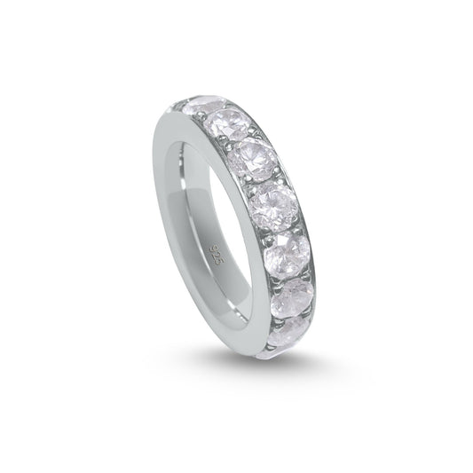 Silber Alliance Ring 925 mit Zirkonia 4.5mm – massiv - Jewelry & Gems - Fisher Design