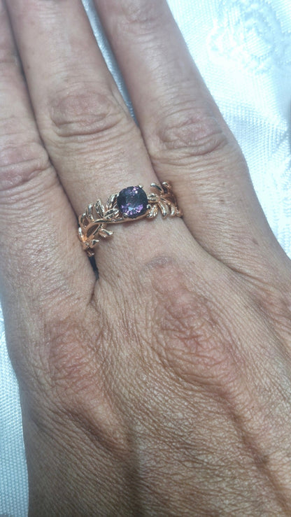 Spinel Ring in Rotgold 750 floral - Jewelry & Gems - Fisher Design